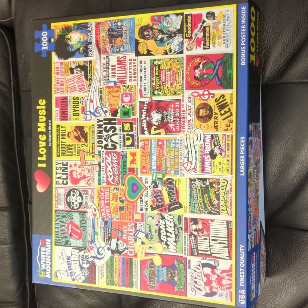 White Mountain I Love Music Puzzle